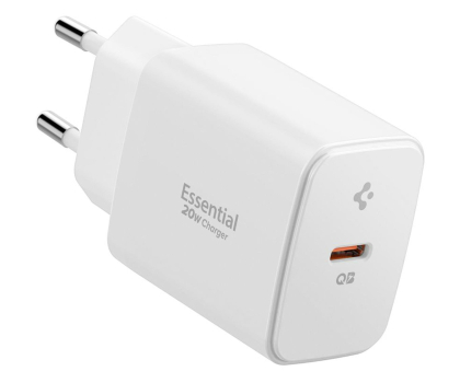 Ładowarka do smartfonów Spigen Ładowarka samochodowa Essential 20W Biała